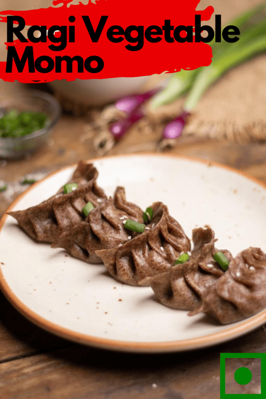 Ragi vegetable momo Ragi vegetable momo